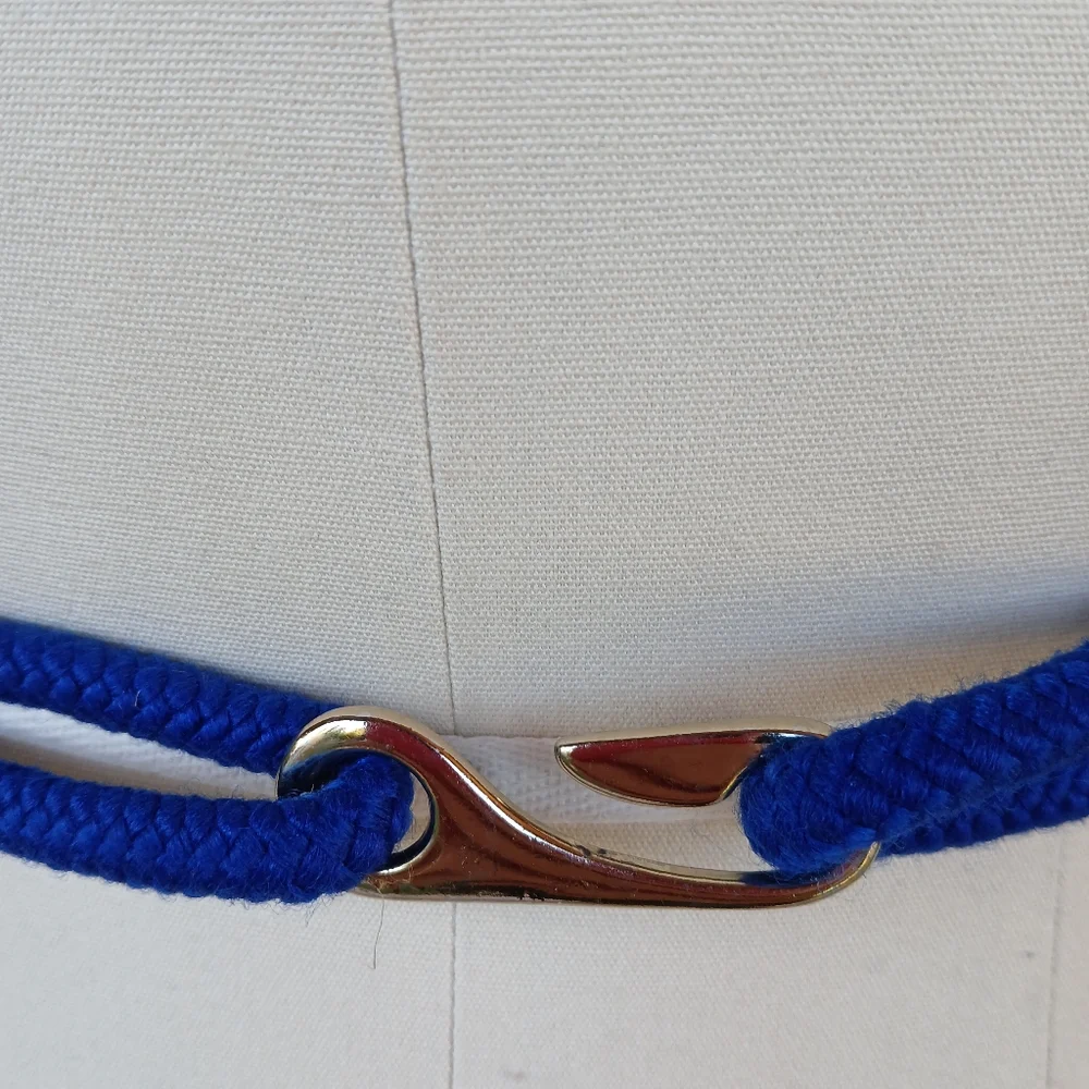Vintage Braided Multi Color Rope Belt Colorful Twisted Cinch 80s Statement Boho